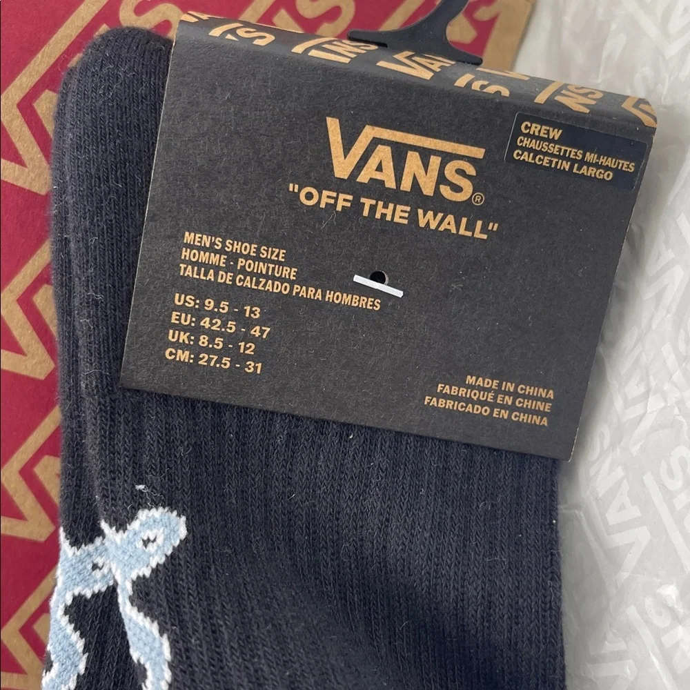 Vans Road Stop Crew Socks (1 pair) Style VN000NCHBLK